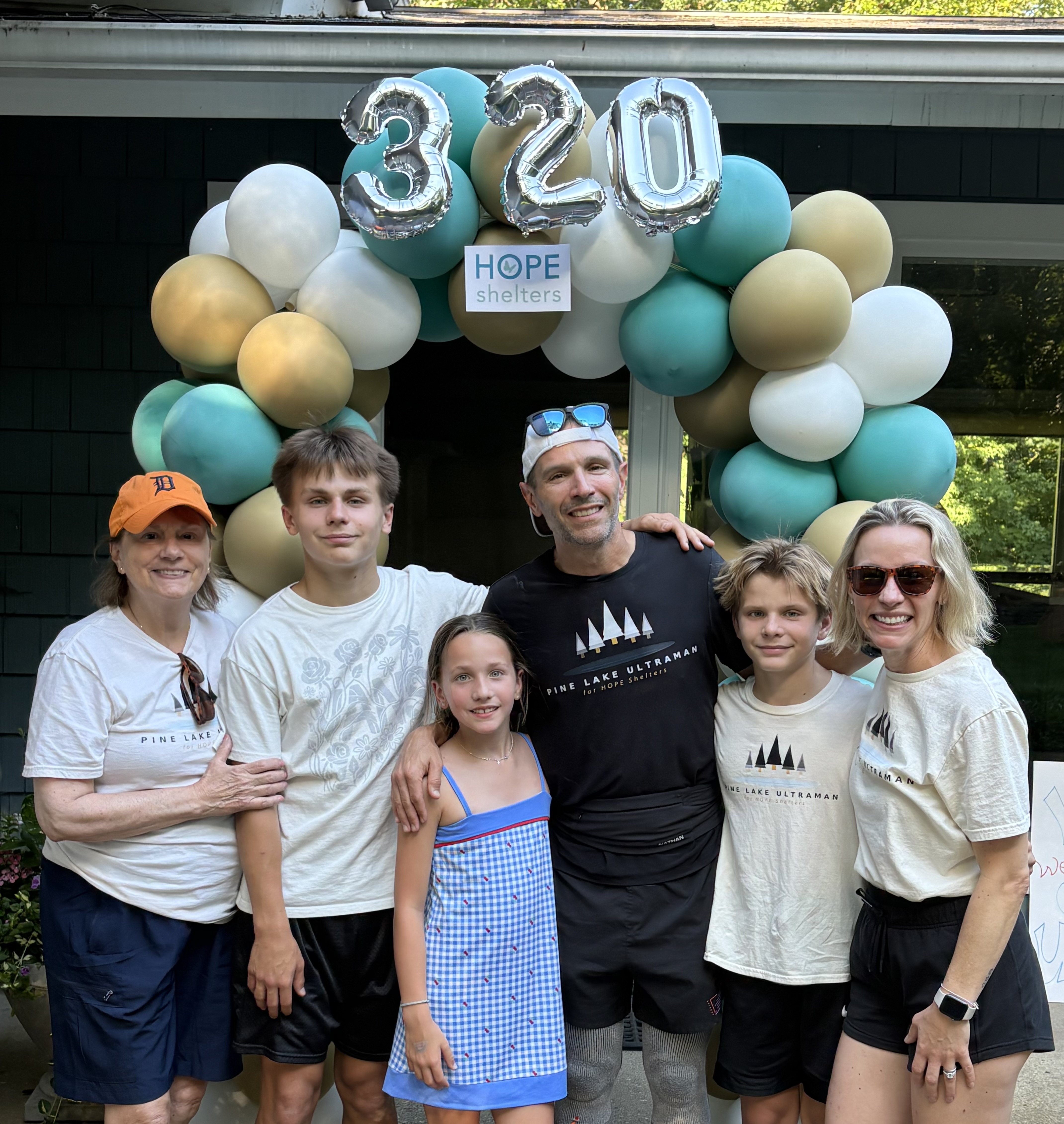 320 miles complete -- the Walker family
